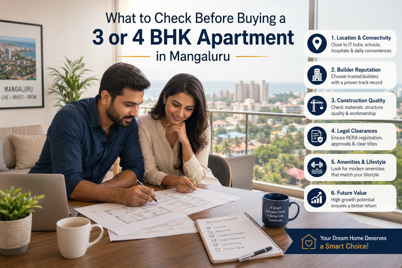 What to Check Before Buying a 3 or 4 BHK Apartment in Mangaluru