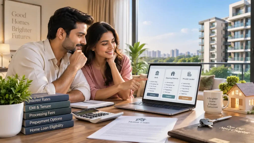 A comprehensive guide on choosing the right home loan in India to purchase a luxury apartment in Mangaluru.