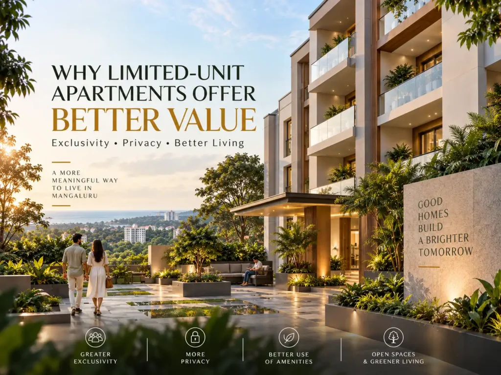 Low-density boutique luxury apartment building at Udbhav Chinmaya in Kadri Mangaluru.