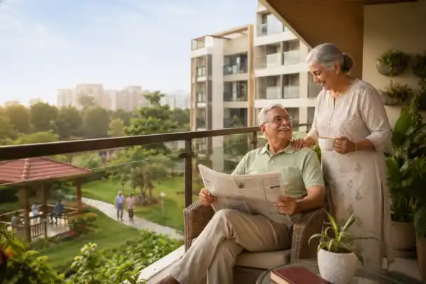 Peaceful and secure luxury apartment living for senior citizens at Udbhav Chinmaya in Kadri, Mangaluru.