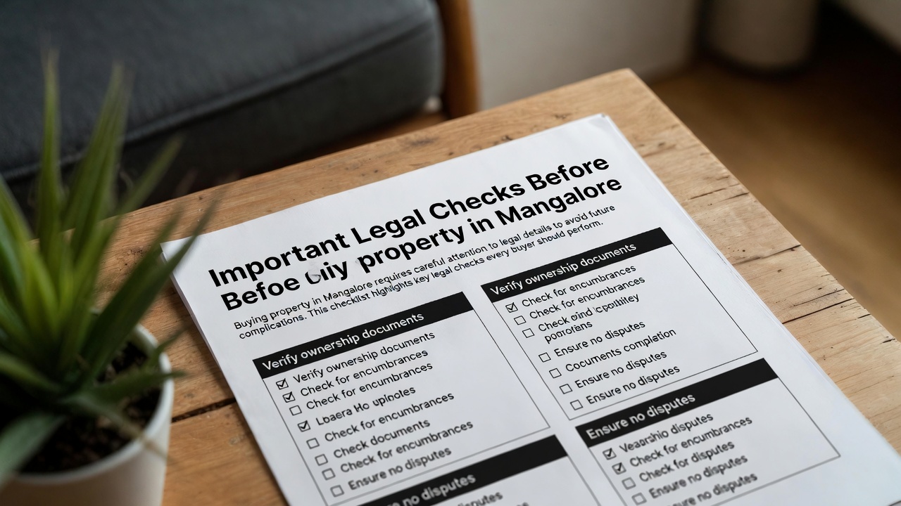 Important Legal Checks Before Buying Property in Mangalore