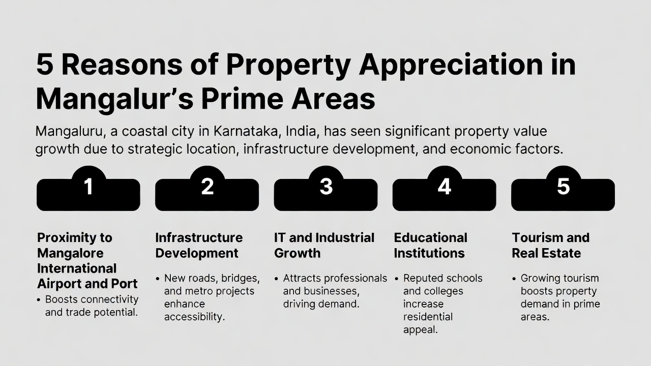 5 Reasons of Property Appreciation in Mangaluru’s Prime Areas