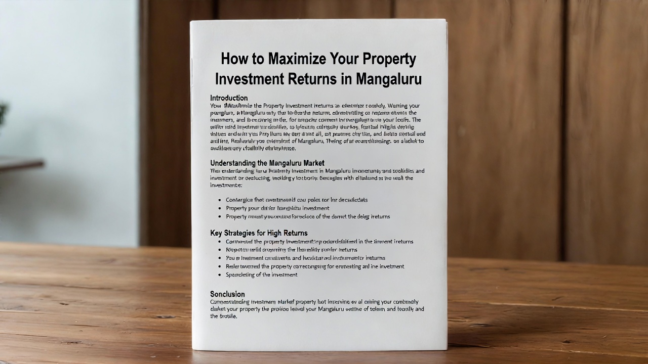 How to Maximize Your Property Investment Returns in Mangaluru