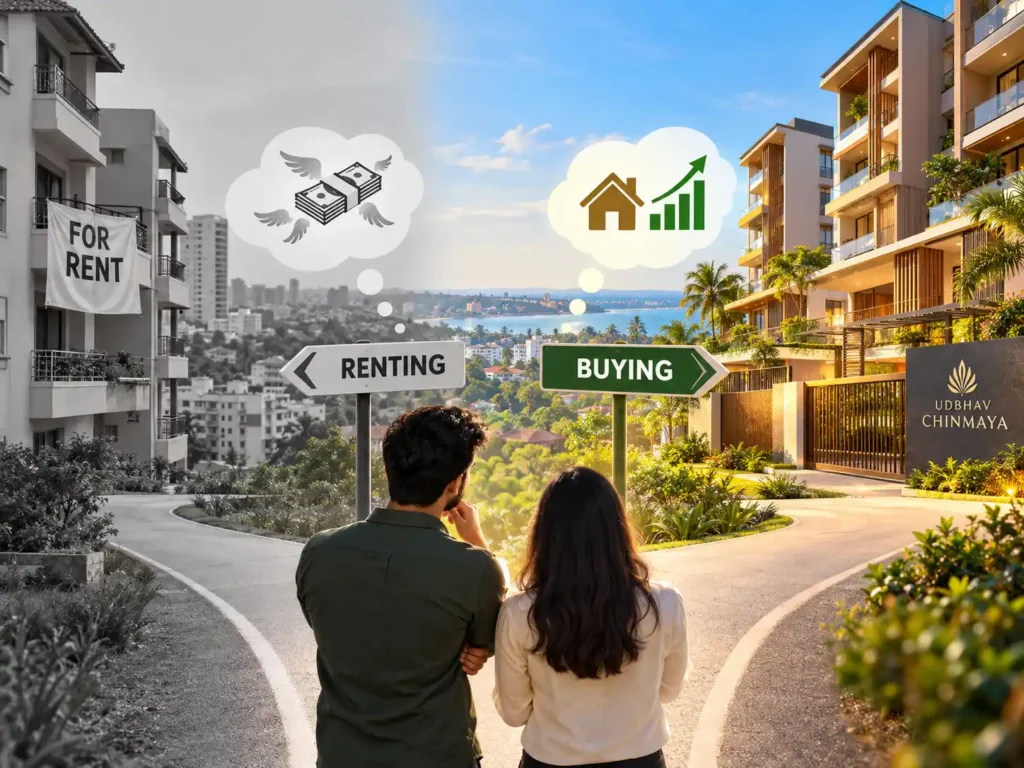 A comprehensive comparison guide on buying versus renting a luxury apartment in Kadri Mangaluru.