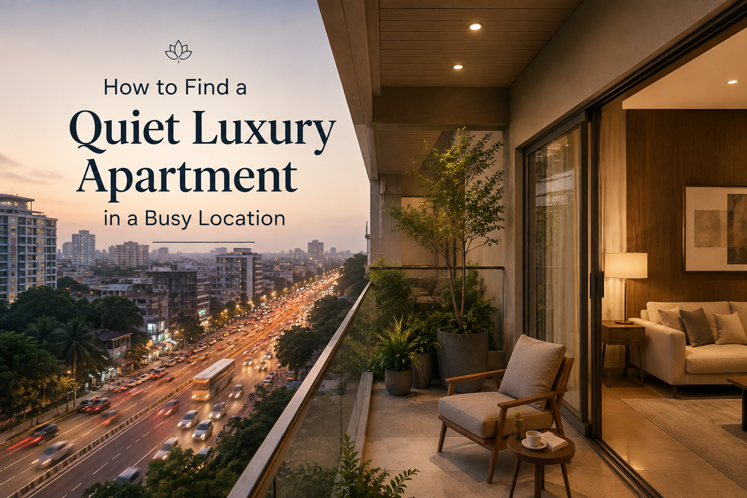 How to Find a Quiet Luxury Apartment in a Busy Location