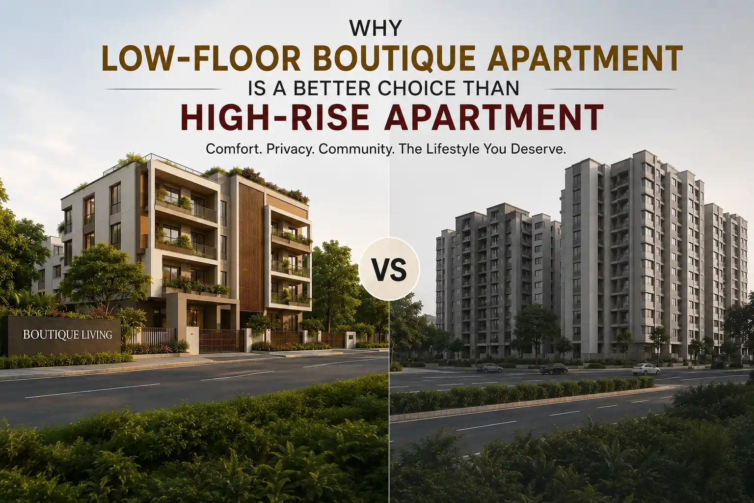 Why Low-Floor Boutique Apartment Is Better Choice Than High-rise Apartment